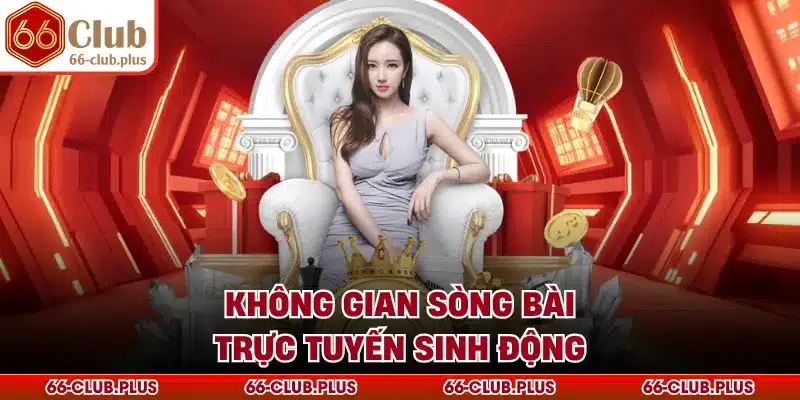 Không gian sòng bài trực tuyến sinh động